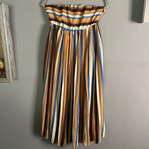 Esley Stripe midi Dress